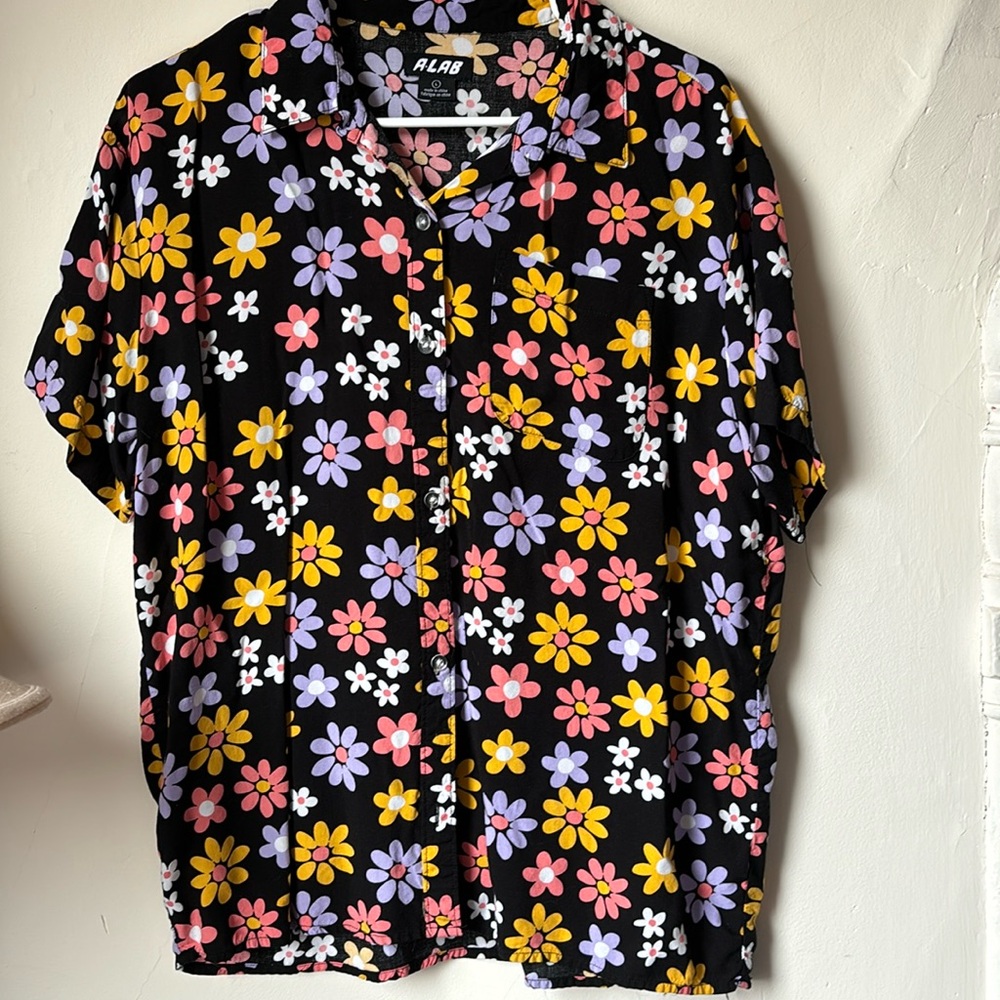 A LAB retro button down